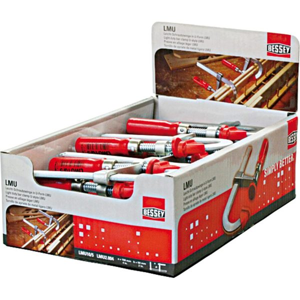 Kẹp thanh nhẹ kiểu U LMU trong trình bày BESSEY LMU10/5-Display - 320x310x115