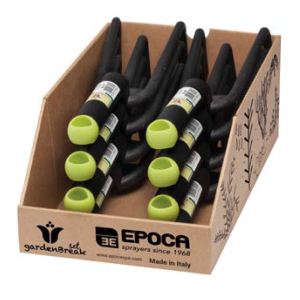 Khay carton 8 cái bổ cào lá cây sợi thủy tinh. Habitat 3 Prong Cultivator