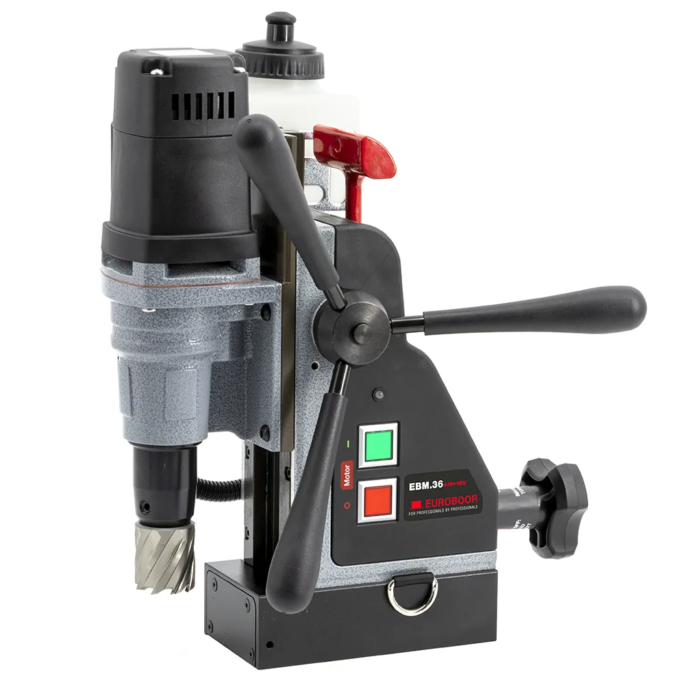 Cordless magnetic drilling machine, 36 mm - 1 7/16", EU. Euroboor Set 1: EBM.36+/P-18V 5Ah - 7/16, 12 thumbnail 2