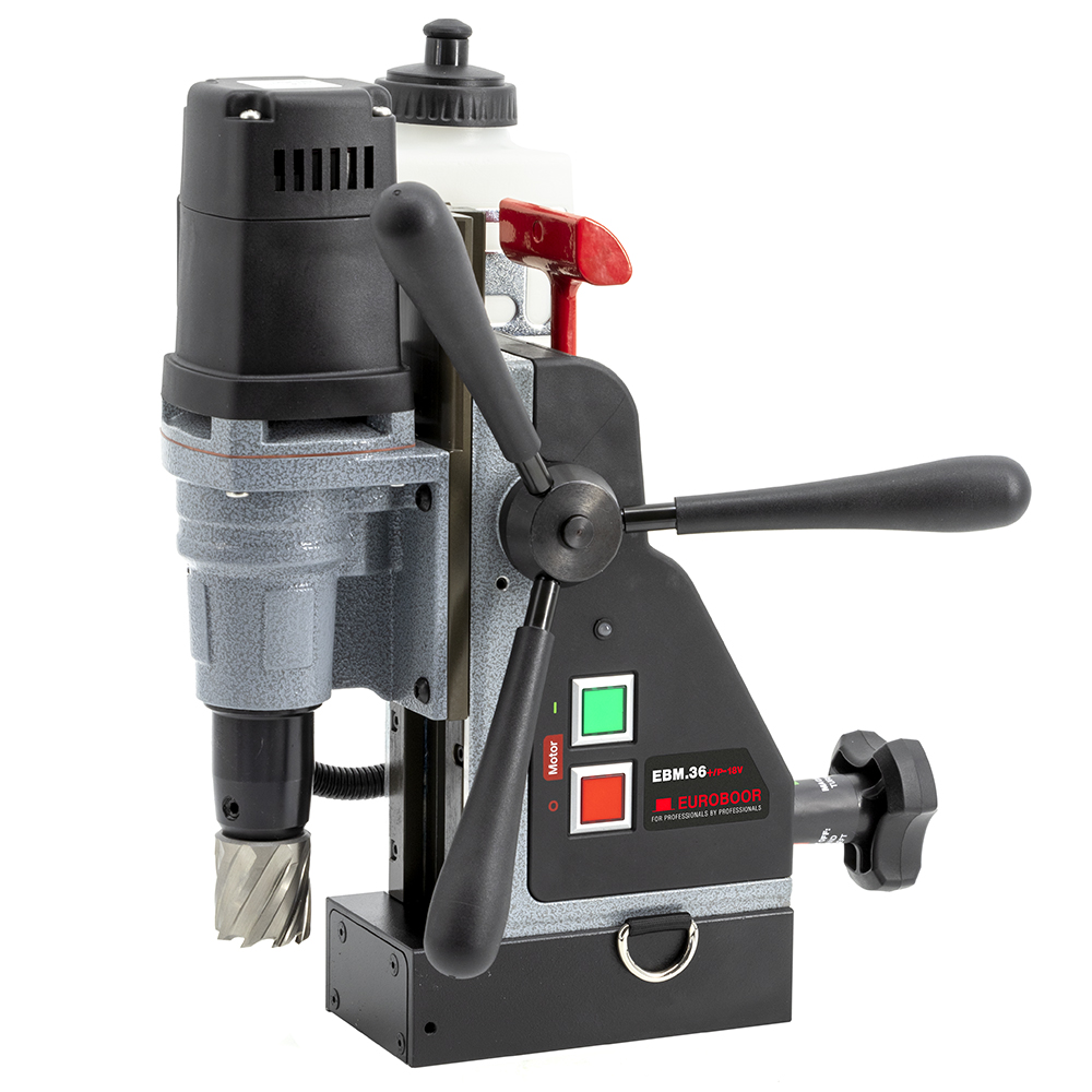 Cordless magnetic drilling machine, 36 mm - 1 7/16", EU. Euroboor Set 2: EBM.36+/P-18V 9Ah - 7/16, 12 thumbnail 2
