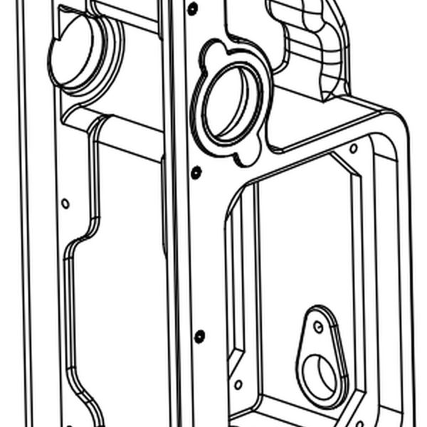 Frame, aluminium. Euroboor 020.0056/X - 55, aluminium