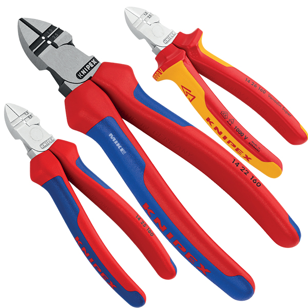 Kìm cắt cạnh. Knipex 14 25 160 – tuốt vỏ cách điện, cắt dài, heavy duty