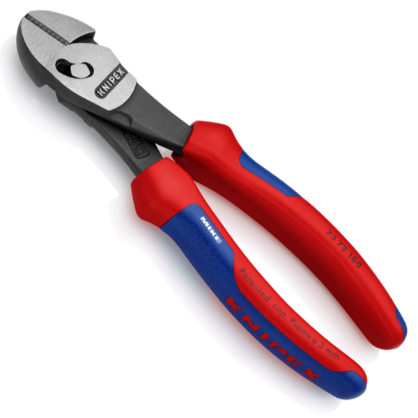 Kìm cắt cạnh cộng lực Knipex 73 72 180, TwinForce