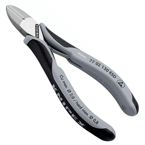 Kìm cắt chống tĩnh điện, đầu tròn, lưỡi vát nhẹ, dài 130mm