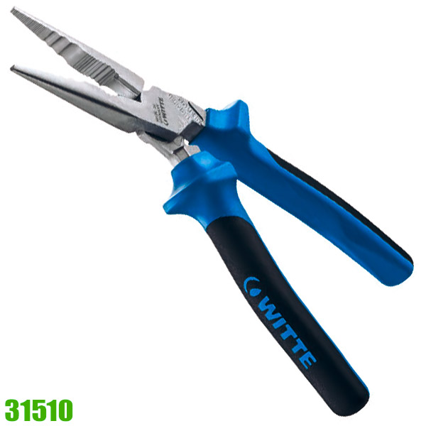 Kìm mỏ nhọn mũi cong WITTE 31510, MAXX heavy duty