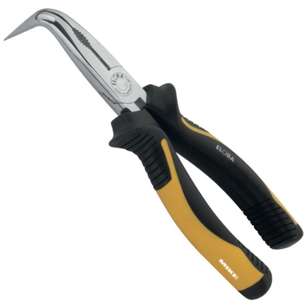 Kìm mỏ nhọn ELORA 471-90, đầu cong 90 độ, cán QUATROLIT 2C