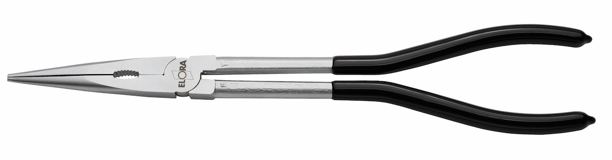 Kìm mũi nhọn thẳng ELORA 374-1 thiết kế đặc biệt để giúp người sử dụng thực hiện các công việc liên quan đến kẹp và thao tác trong các khu vực khó tiếp cận.