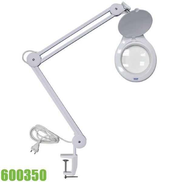 600350 Kính lúp kẹp bàn, khuếch đại 1.75 lần, loại lớn, 4 bậc tự do