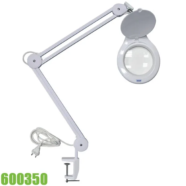 600350 Kính lúp kẹp bàn, khuếch đại 1.75 lần, loại lớn, 4 bậc tự do