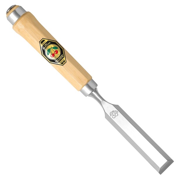 Đục gỗ phẳng Kirschen 1002, cán gỗ bát giác, đai sắt