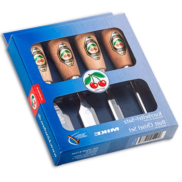 Bộ đục gỗ 4 chi tiết Kirschen 1156 SB, đựng trong hộp giấy