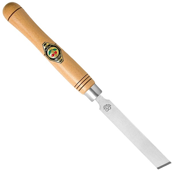 Drechslerbeitel mit Weißbuchenheftflach/schräg