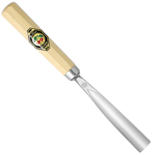 Bildhauerbeitel | Gebogener GaißfußStich 39 | Achtkantform