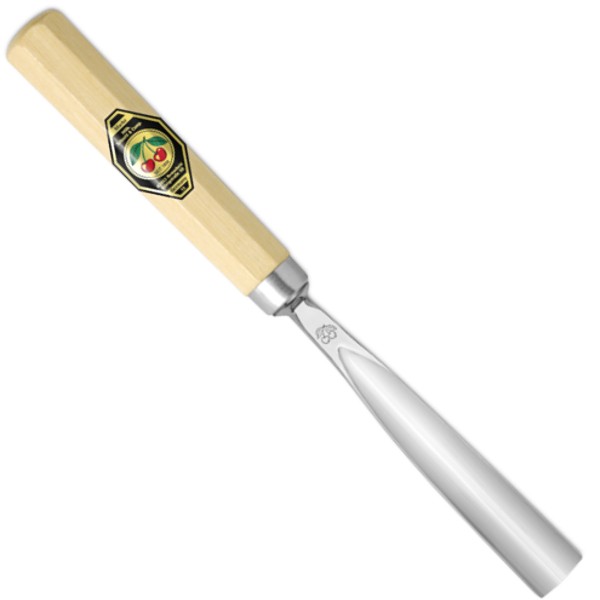 Bildhauerbeitel | Gebogener GaißfußStich 41 | Achtkantform