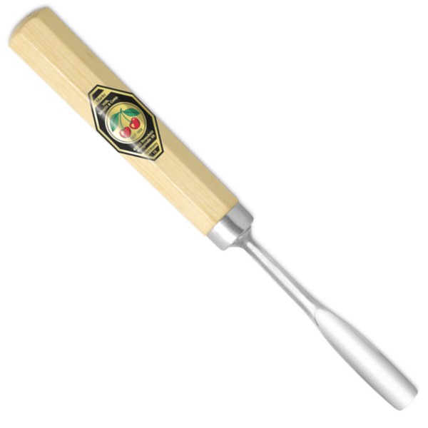 Kerbschnitzbeitel | Gekröpft | mittlere HöhlungStich 8 | Achtkantform