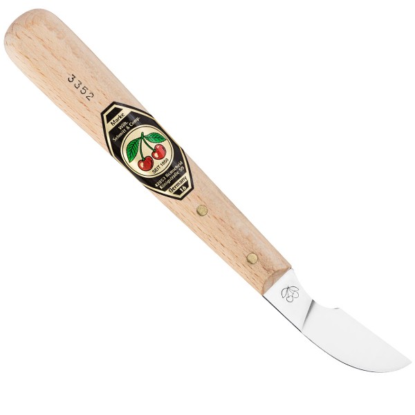 Dao cắt gọt gỗ Kirschen 3352, mũi cong vát xéo dài