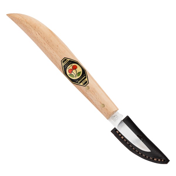 Dao khắc với bảo vệ lưỡi bằng da, lưng tròn, lưỡi thẳng Kirschen 3363100