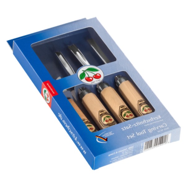 Kerbschnitzbeitelsatz im Karton | 4-teilig