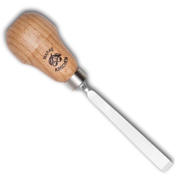 Kerbschnitzbeitel mit RotbuchenheftStich 1 | gerade | Birnenform