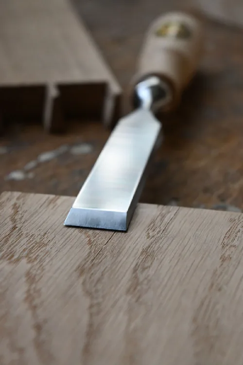 Kirschen firmer chisel with red beech handlefor dovetail joints thumbnail 4