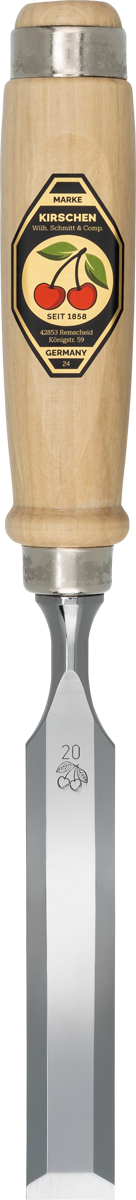 Stechbeitel mit Weißbuchenheftgeschwungene Form