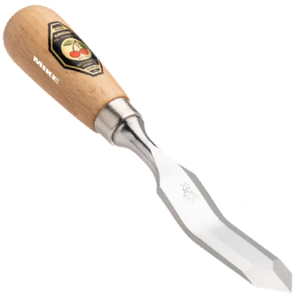 Đục gỗ bậc cong Kirschen 1074020 mũi nhọn 20 mm kèm bao da