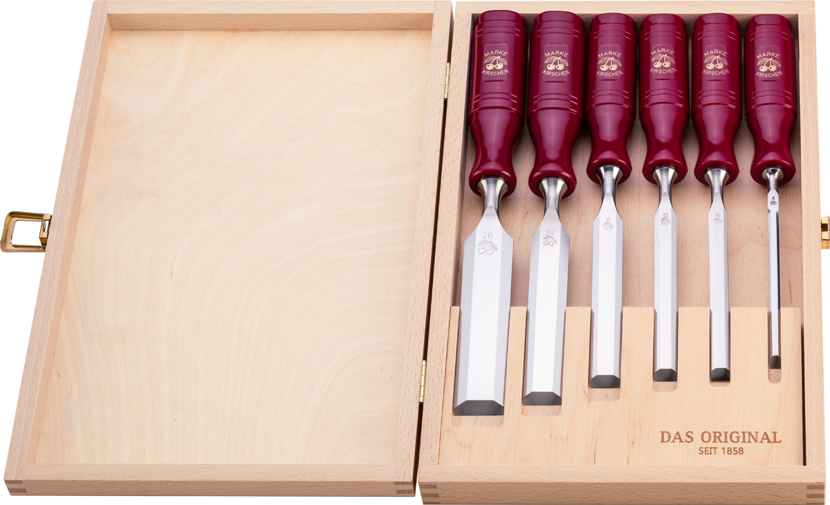 Stechbeitelsatz im Holzkasten | 6-teiligmit Kunststoffheft thumbnail 3