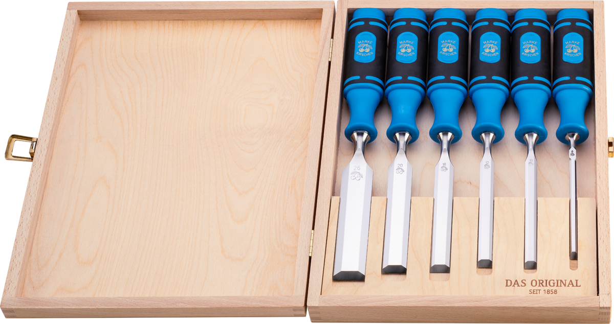 Stechbeitelsatz im Holzkasten | 6-teiligmit 2K-Heft thumbnail 3