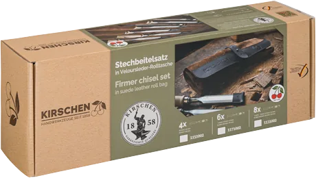 Wood chisel set Kirschen 1131002, 61 HRC 8 pieces thumbnail 2