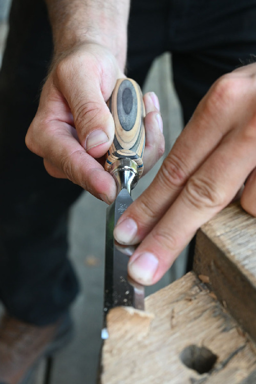 Stechbeitelsatz W.I.N.A.C im Holzkasten | 4-teiligmit Skateboardheften thumbnail 7