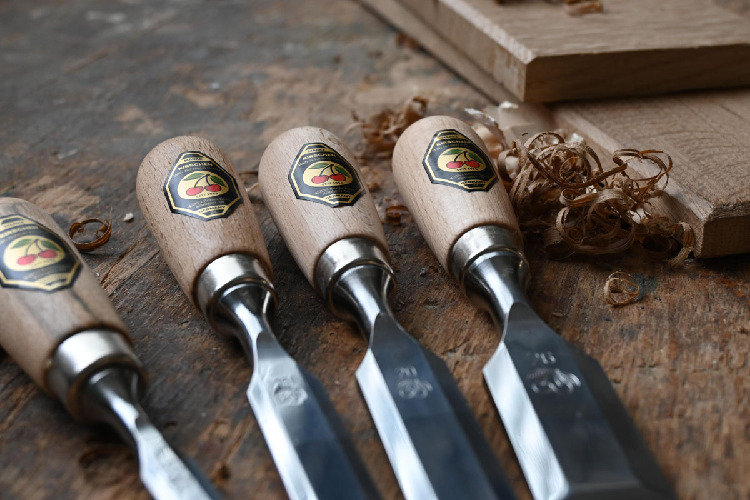 Kurzbeitelsatz im Karton | 4-teiligmit Rotbuchenheft thumbnail 5