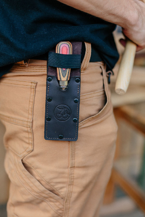 W.I.N.A.C. Kurzbeitel in Lederholster | 35 mmmit Skateboardheft thumbnail 2