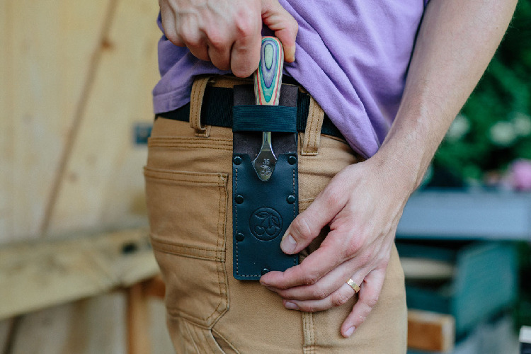 W.I.N.A.C. Kurzbeitel in Lederholster | 35 mmmit Skateboardheft thumbnail 4