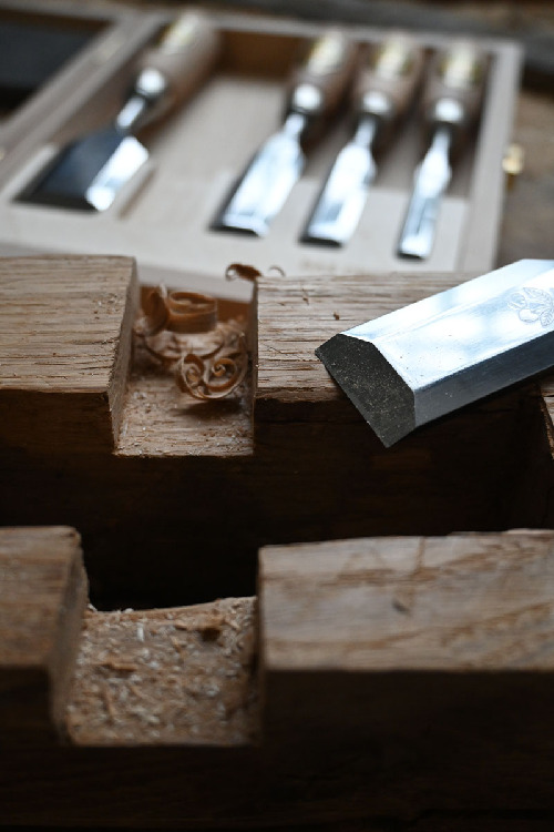 Kurzbeitelsatz im Holzkasten | 5-teiligmit Rotbuchenheft thumbnail 7