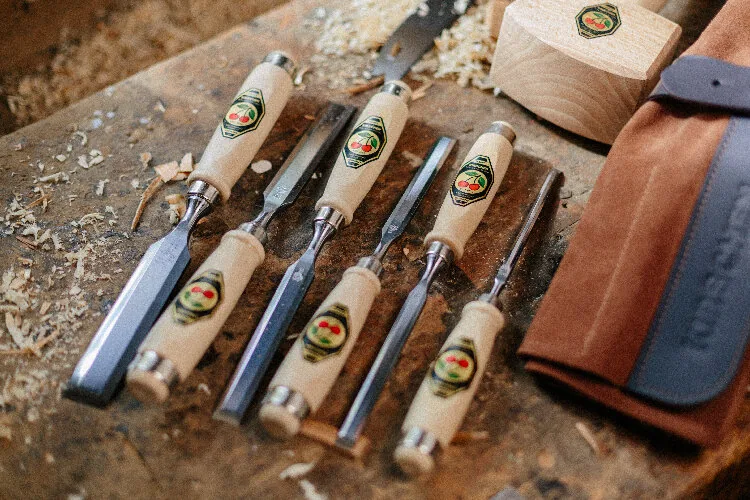 6-piece wood chisel set Kirschen 1171002, 61 HRC thumbnail 3