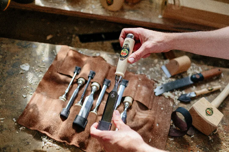 6-piece wood chisel set Kirschen 1171002, 61 HRC thumbnail 4