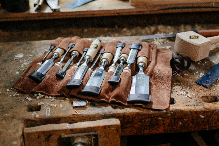 Stechbeitelsatz in Ledertasche, 12-tlg.2-4-6-10-12-16-20-24-26-30-40-50 mm thumbnail 4