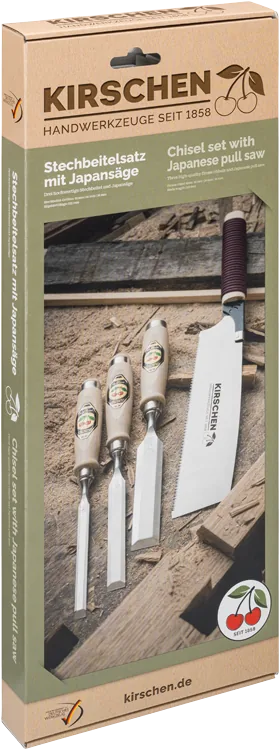 Wood chisel set with Japanese saw Kirschen 1195000 thumbnail 2