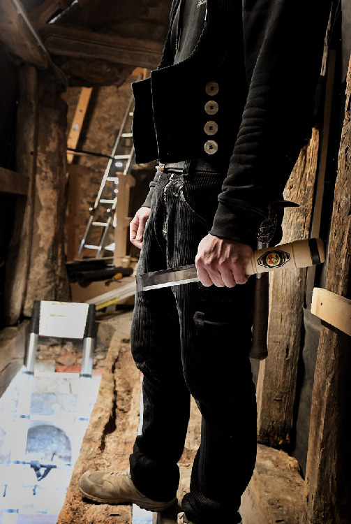 Zimmermannsbeitel mit schwerem WeißbuchenheftNERO thumbnail 4