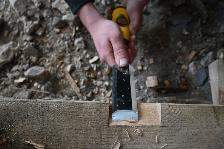 Zimmermannsbeitel mit schwerem WeißbuchenheftNERO thumbnail 5