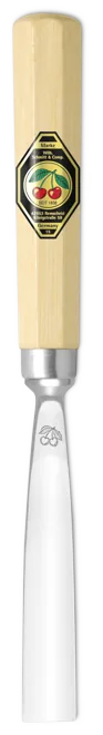 Đục điêu khắc lưỡi phẳng thẳng số 4 Kirschen 31040-, tay cầm gỗ hình bát giác thumbnail 2