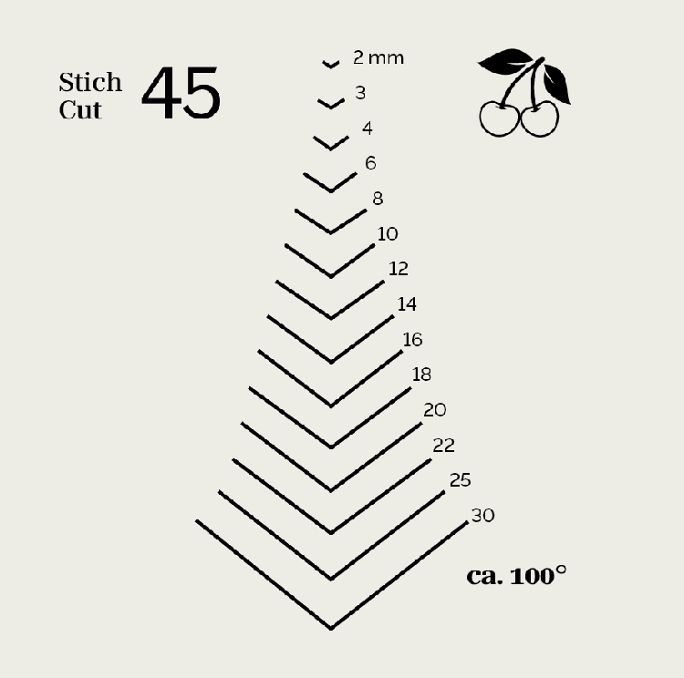 Bildhauerbeitel | Gerader GaißfußStich 45 | Achtkantform thumbnail 3