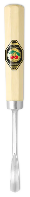 Đục chạm khắc lưỡi hình chữ V rộng 10mm Kirschen 3243010, dáng gấp khúc thumbnail 2