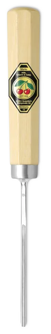 Đục chạm khắc lưỡi thẳng 10mm Kirschen 3247010, lòng khoét sâu, tay cầm gỗ trăn bát giác thumbnail 2