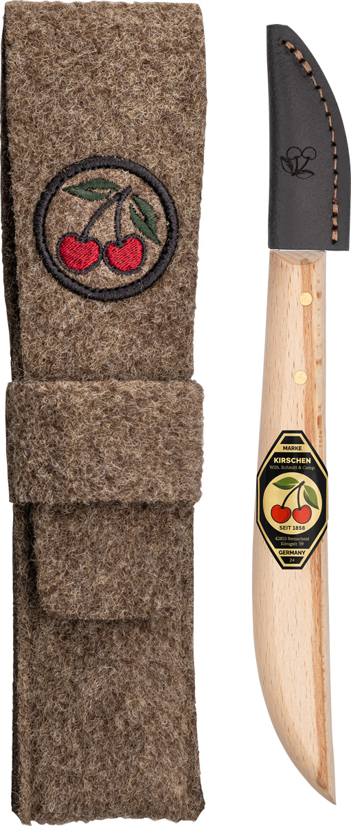Kerbschnitzmesser in Filztaschemit Weißbuchenheft thumbnail 2