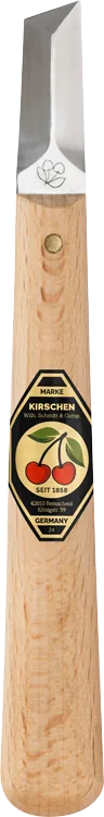 Kirschen carving knife 3361000, three-cornered blade, with birch wood handle thumbnail 2