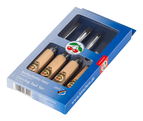 Kerbschnitzbeitelsatz im Karton | 4-teilig thumbnail 2