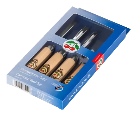 Wood carving chisel set Kirschen 3424000, 61 HRC thumbnail 3
