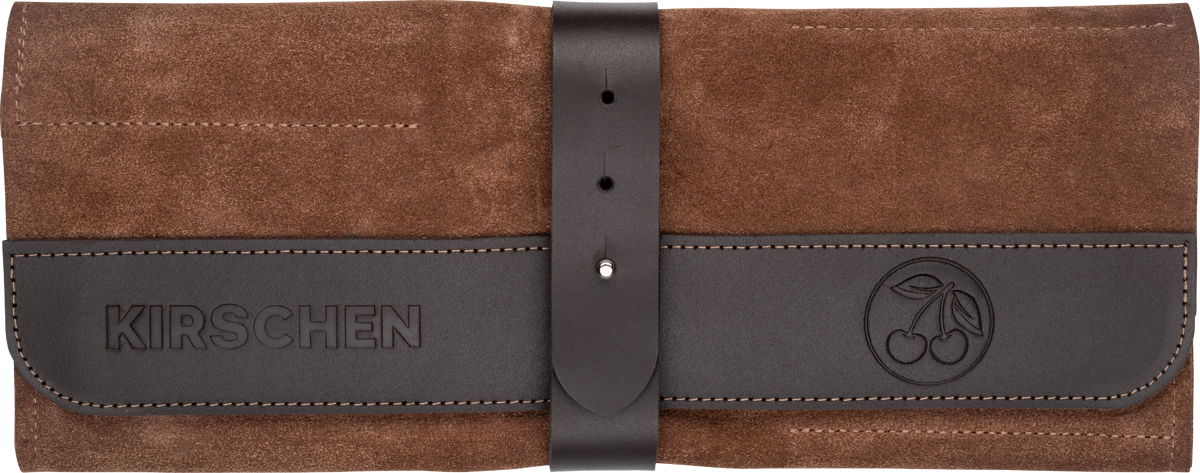 Veloursleder-Rolltasche | ohne Inhalt12 Fächer, verschließbar