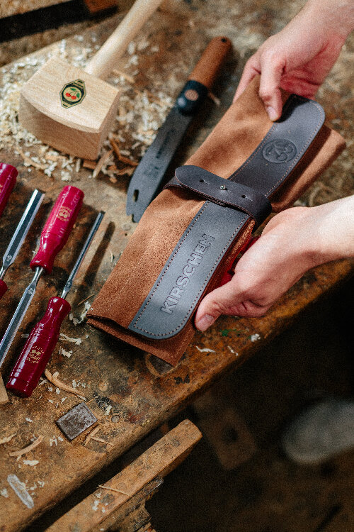 Veloursleder-Rolltasche | ohne Inhalt12 Fächer, verschließbar thumbnail 3